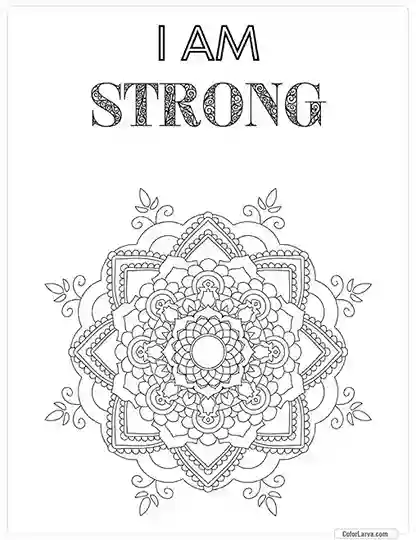 Mindful Mandala Coloring Sheet for Adults 19