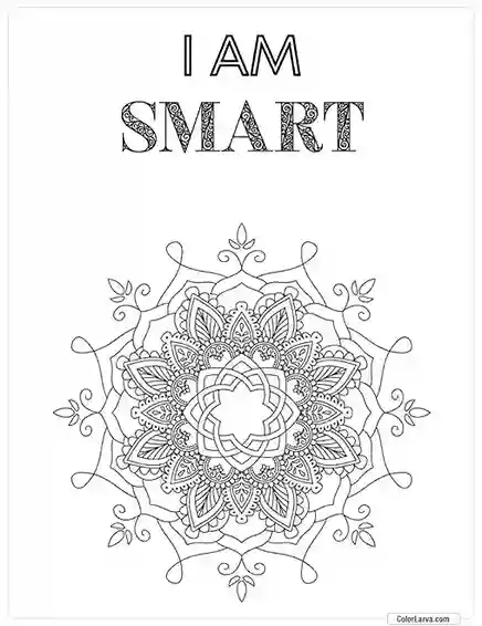 Mindful Mandala Coloring Sheet for Adults 20