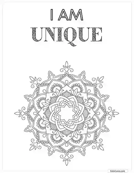 Mindful Mandala Coloring Sheet for Adults 27