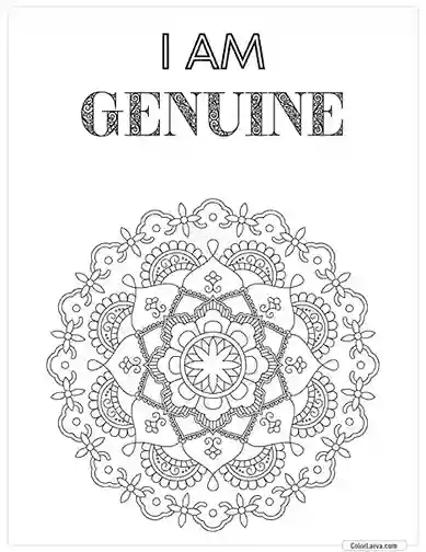 Mindful Mandala Coloring Sheet for Adults 28