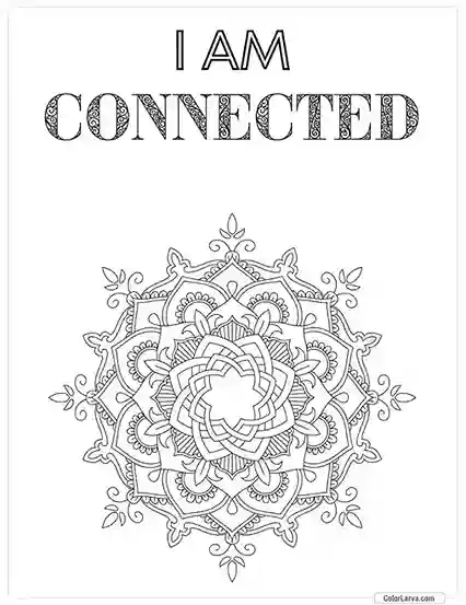 Mindful Mandala Coloring Sheet for Adults 30