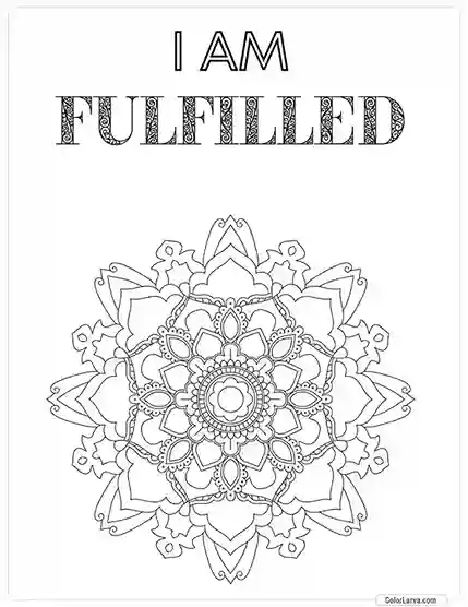 Mindful Mandala Coloring Sheet for Adults 37