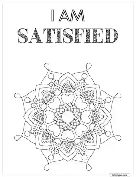 Mindful Mandala Coloring Sheet for Adults 39