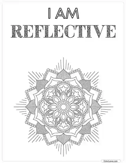 Mindful Mandala Coloring Sheet for Adults 41