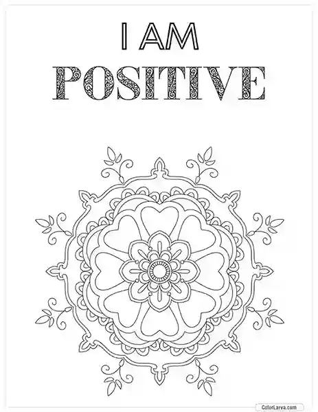 Mindful Mandala Coloring Sheet for Adults 42