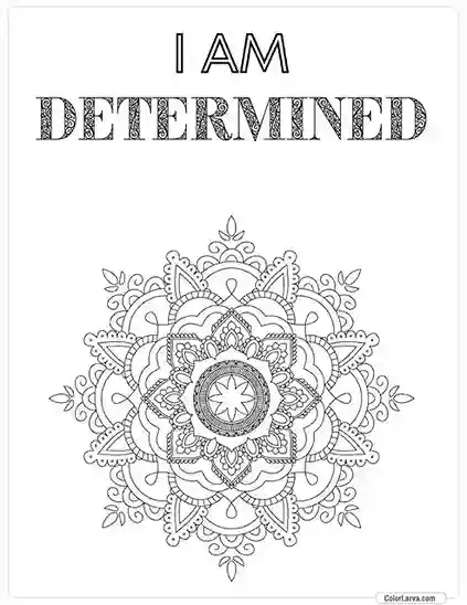 Mindful Mandala Coloring Sheet for Adults 43