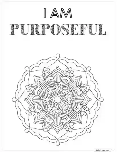 Mindful Mandala Coloring Sheet for Adults 44