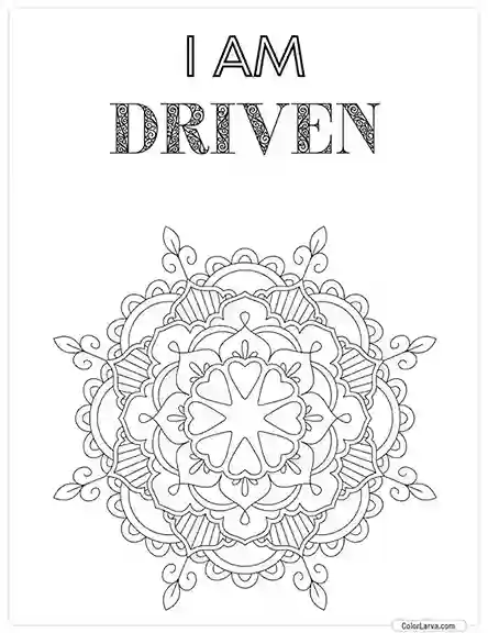 Mindful Mandala Coloring Sheet for Adults 45