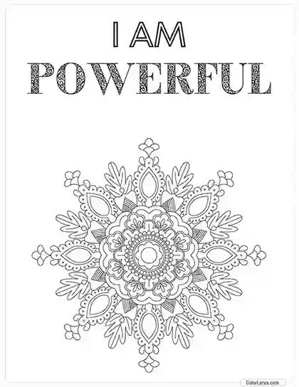 Mindful Mandala Coloring Sheet for Adults 7