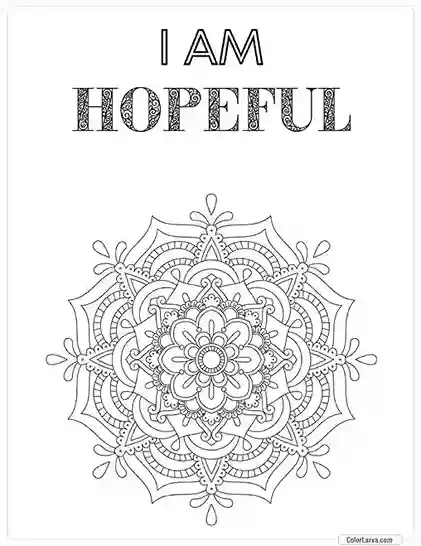 Mindful Mandala Coloring Sheet for Adults 8