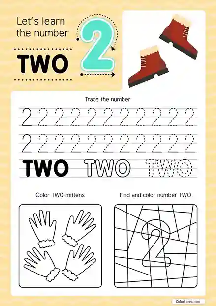 Numbers Worksheets for Preschool 2