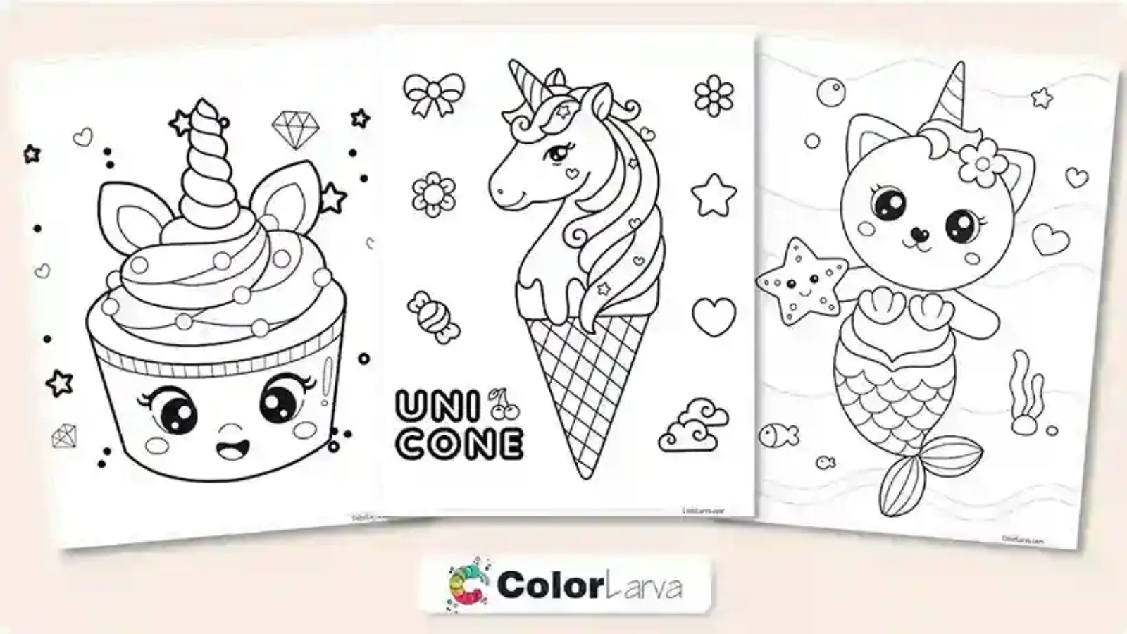 Unicorn Coloring Pages