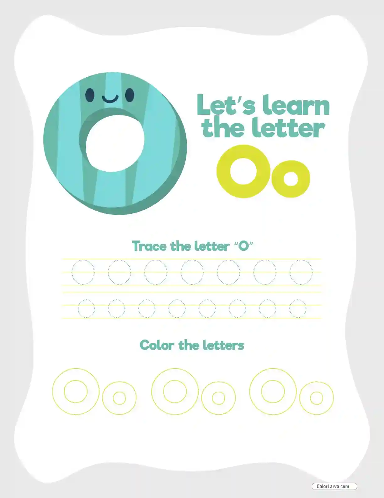 Letter Tracing Worksheet O