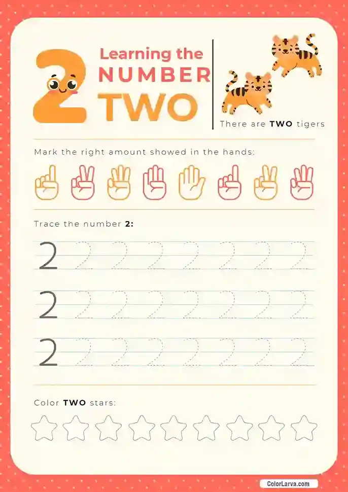 Numbers 1 to 10 worksheets 2