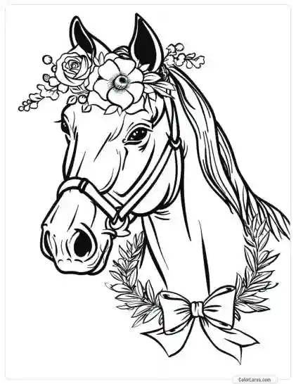 Magic Horse Coloring - Adult Coloring Pages