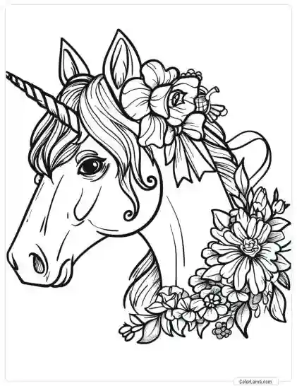 Magic Horse Coloring - Adult Coloring Pages