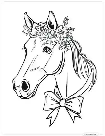 Magic Horse Coloring - Adult Coloring Pages