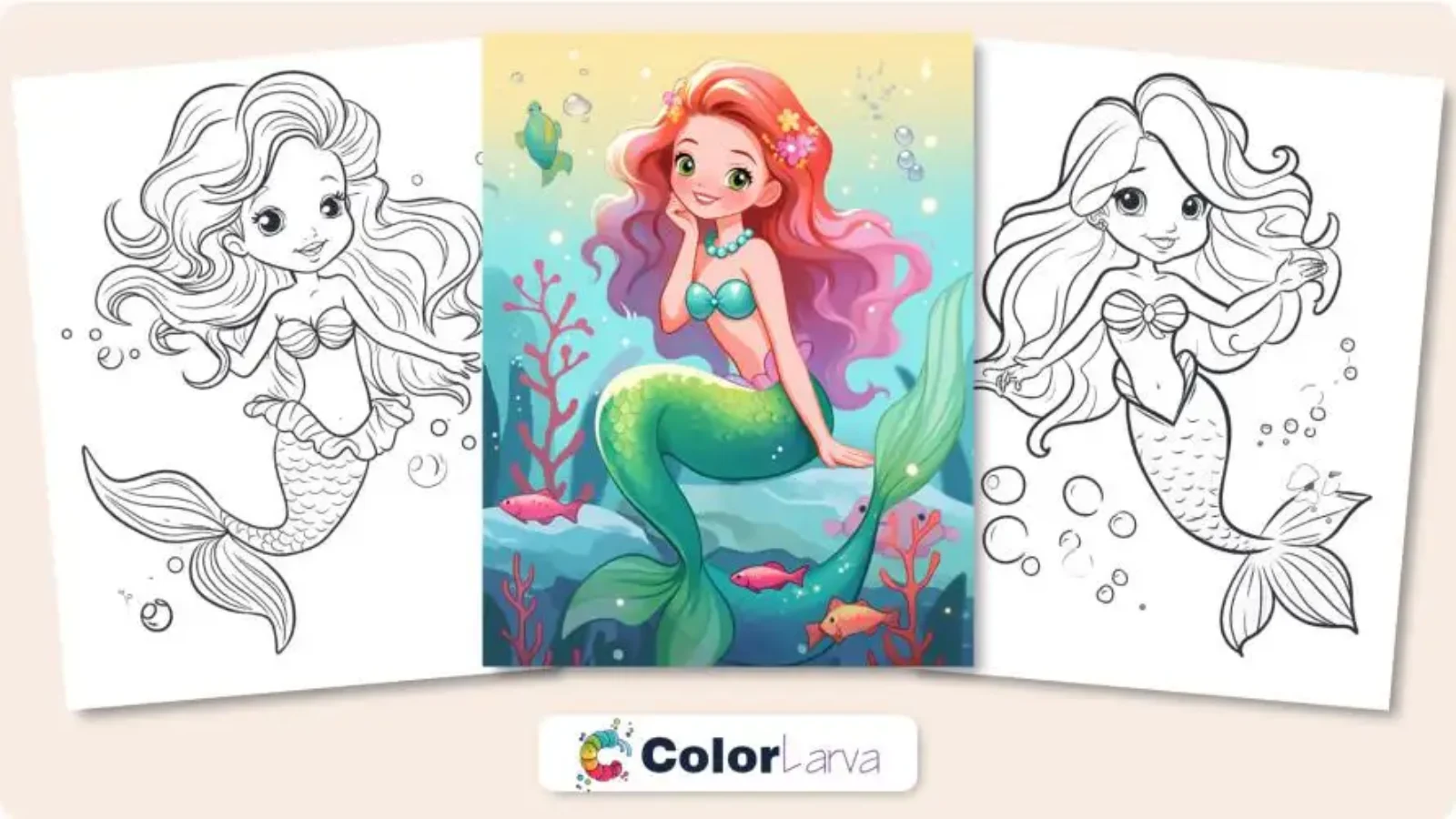 Mermaid Coloring Pages